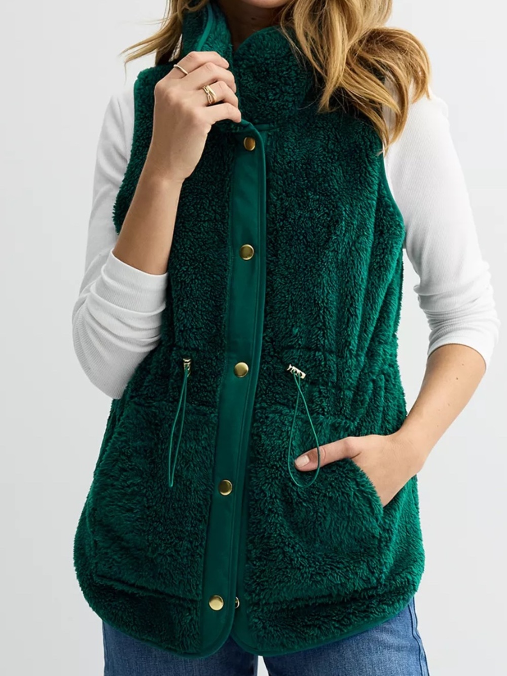 Sonoma Goods For Life® NWT Cozy Snap-Through Vest (M)
